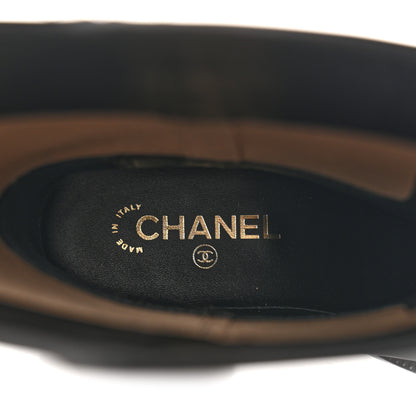 Chanel Calfskin Cap Toe Boots 39 Black 7 of 10