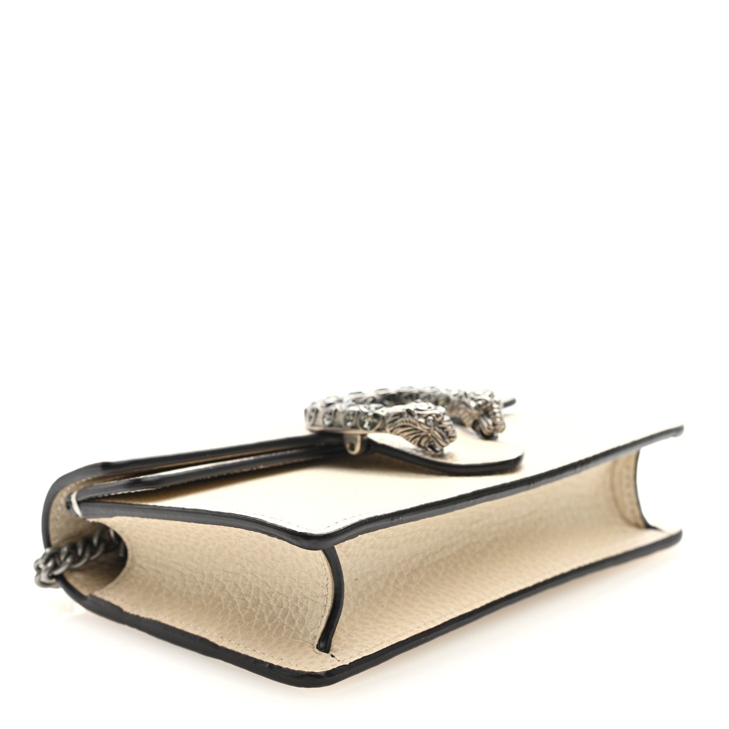 Gucci Dollar Calfskin Crystal Super Mini Dionysus Shoulder Bag Mystic White Black Diamond 4 of 10