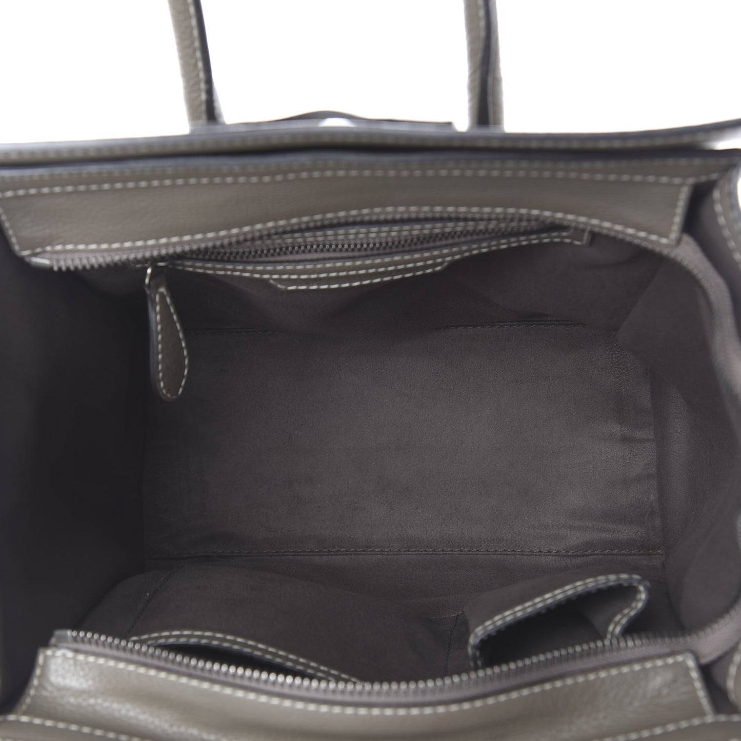 Drummed Calfskin Micro Luggage Souris