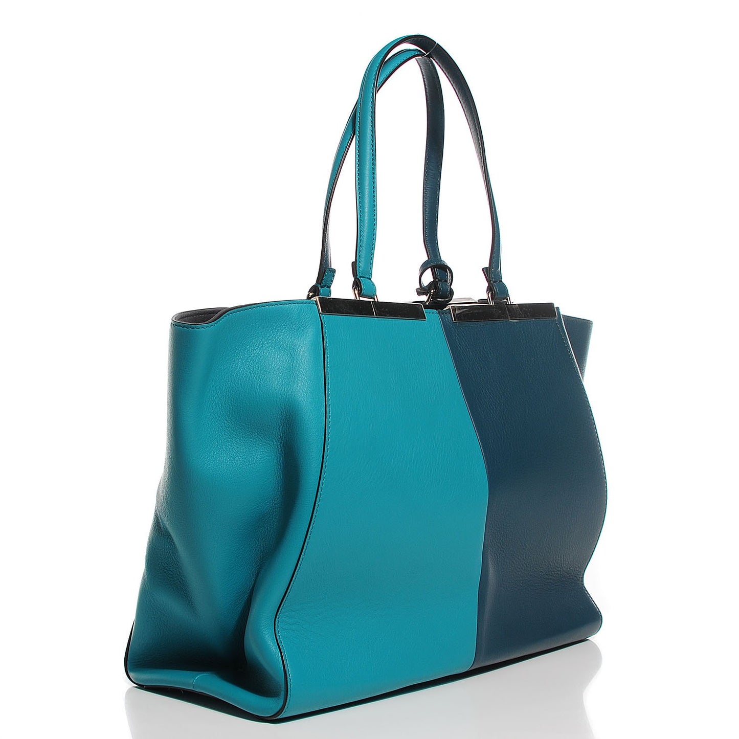 Vitello Bi-Color Large 3Jours Tote Oceano Lago