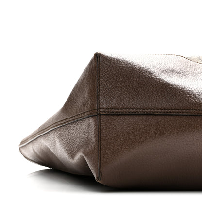 Gucci GG Supreme Monogram Web Ophidia Tote Brown 10 of 12