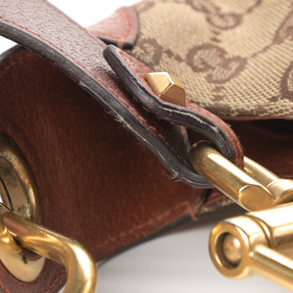 Gucci Monogram Mini Piston Lock Jackie O Hobo Brown 11 of 14