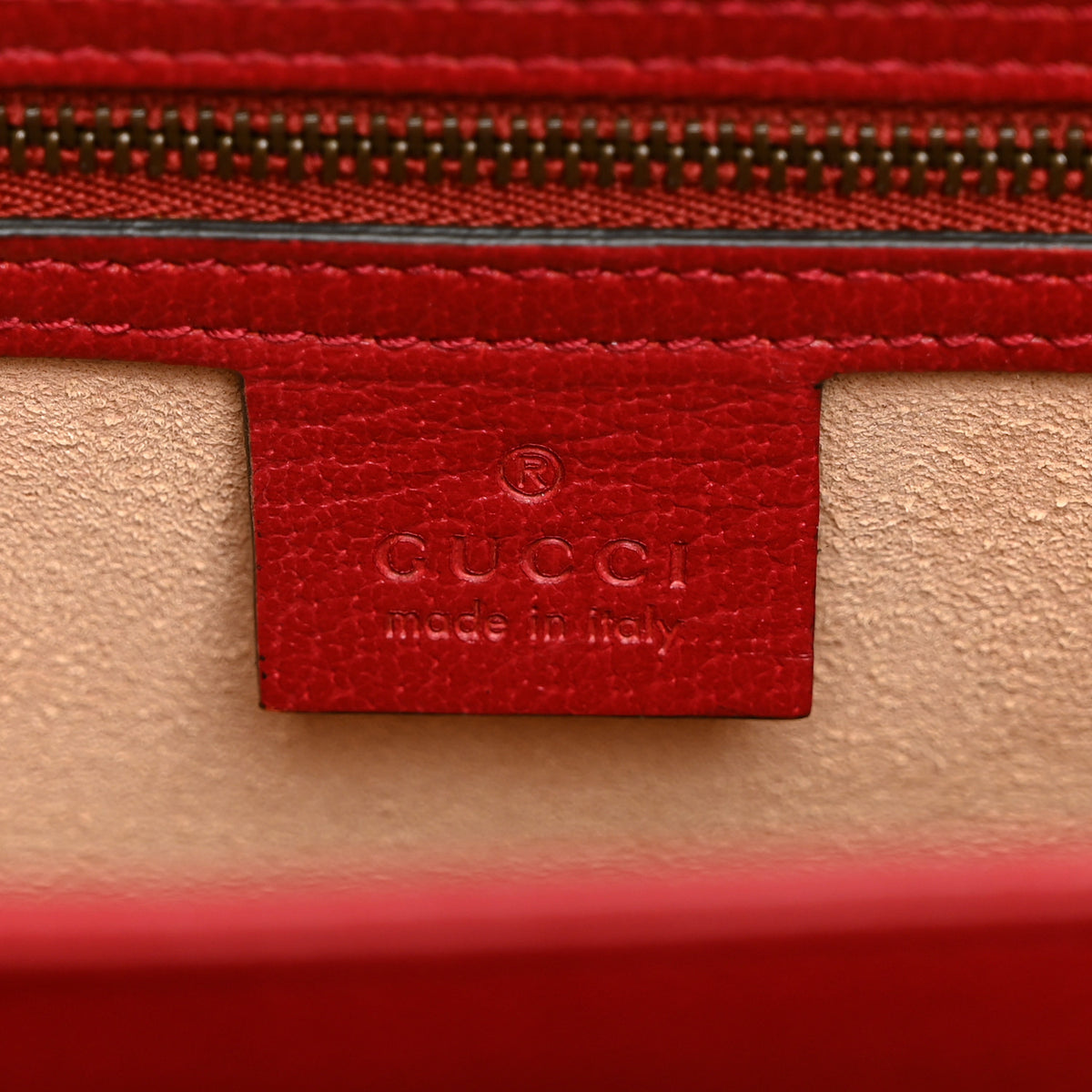 Gucci GG Supreme Monogram Small Queen Margaret Top Handle Bag Red 6 of 10