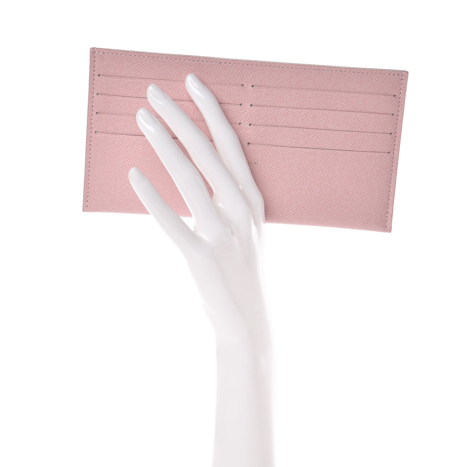 Louis Vuitton Calfskin Felicie Card Holder Insert Rose Ballerine 2 of 6