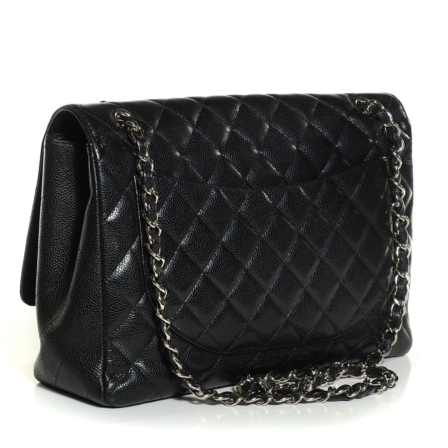 Chanel Caviar Quilted Maxi Single Flap Black 3 of 8