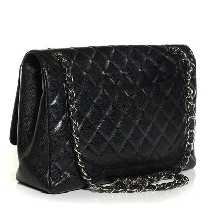 Chanel Caviar Quilted Maxi Single Flap Black 3 of 8