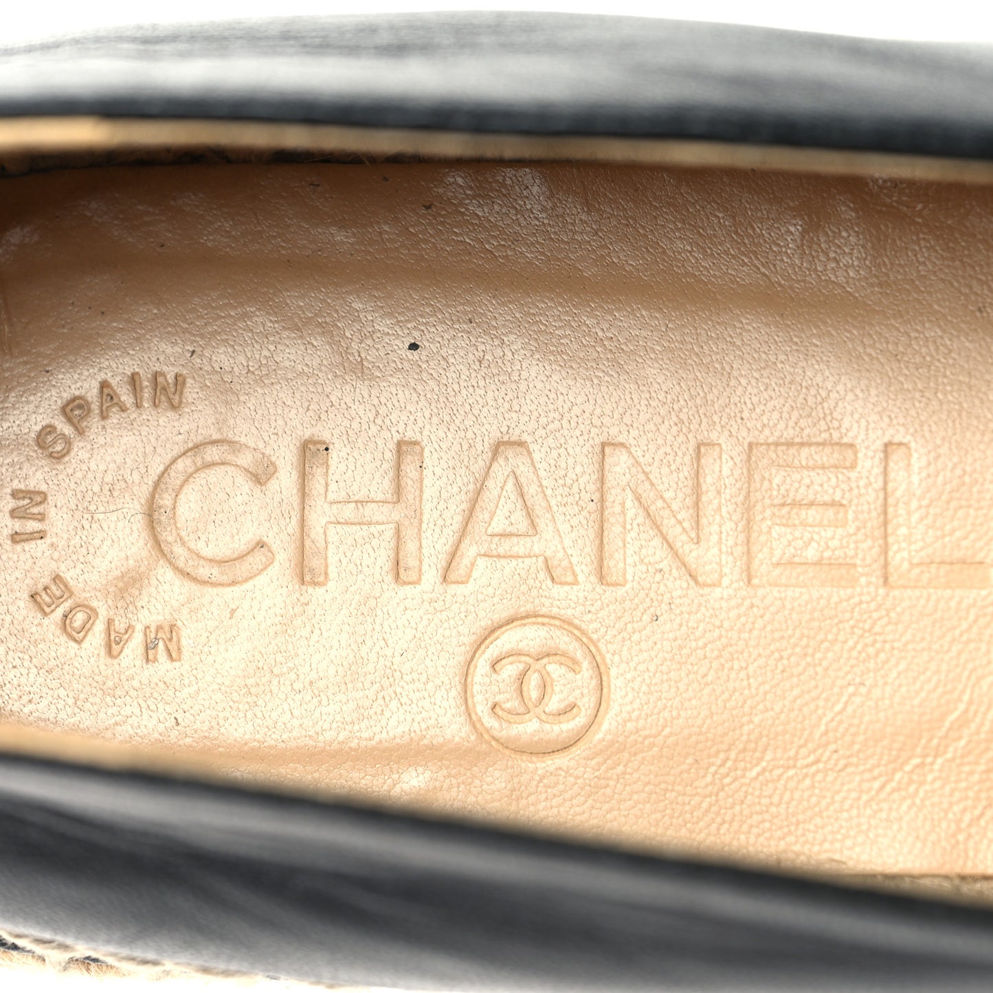Lambskin CC Espadrilles 36 Black