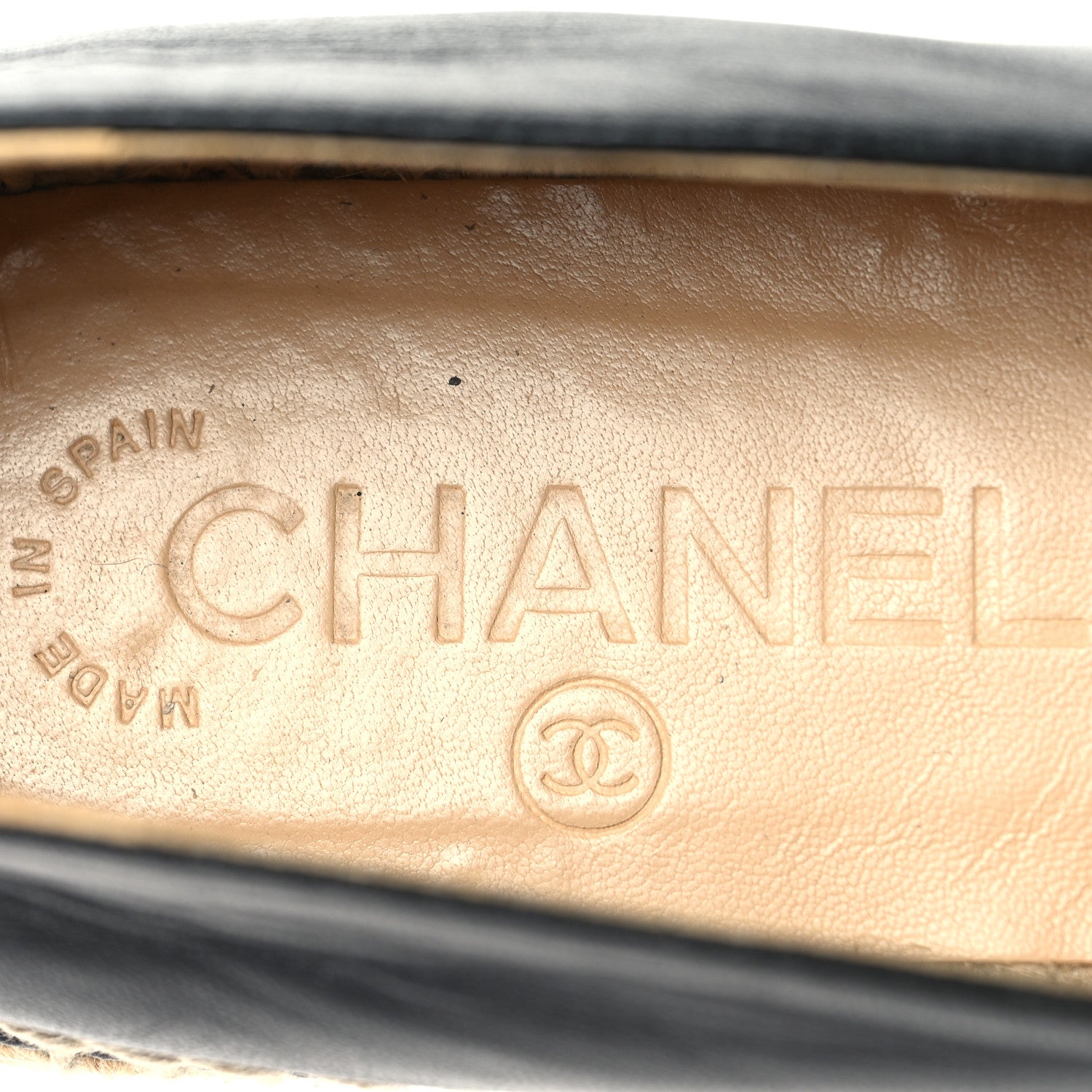 Chanel Lambskin CC Espadrilles 36 Black 10 of 11