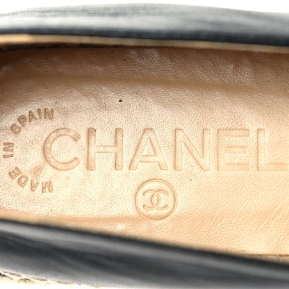 Chanel Lambskin CC Espadrilles 36 Black 10 of 11