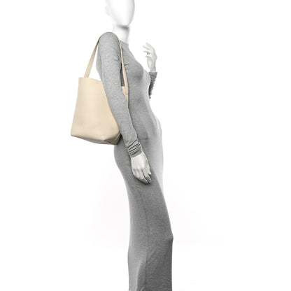 The Row Grained Calfskin Medium N/S Park Tote Ivory 2 of 12