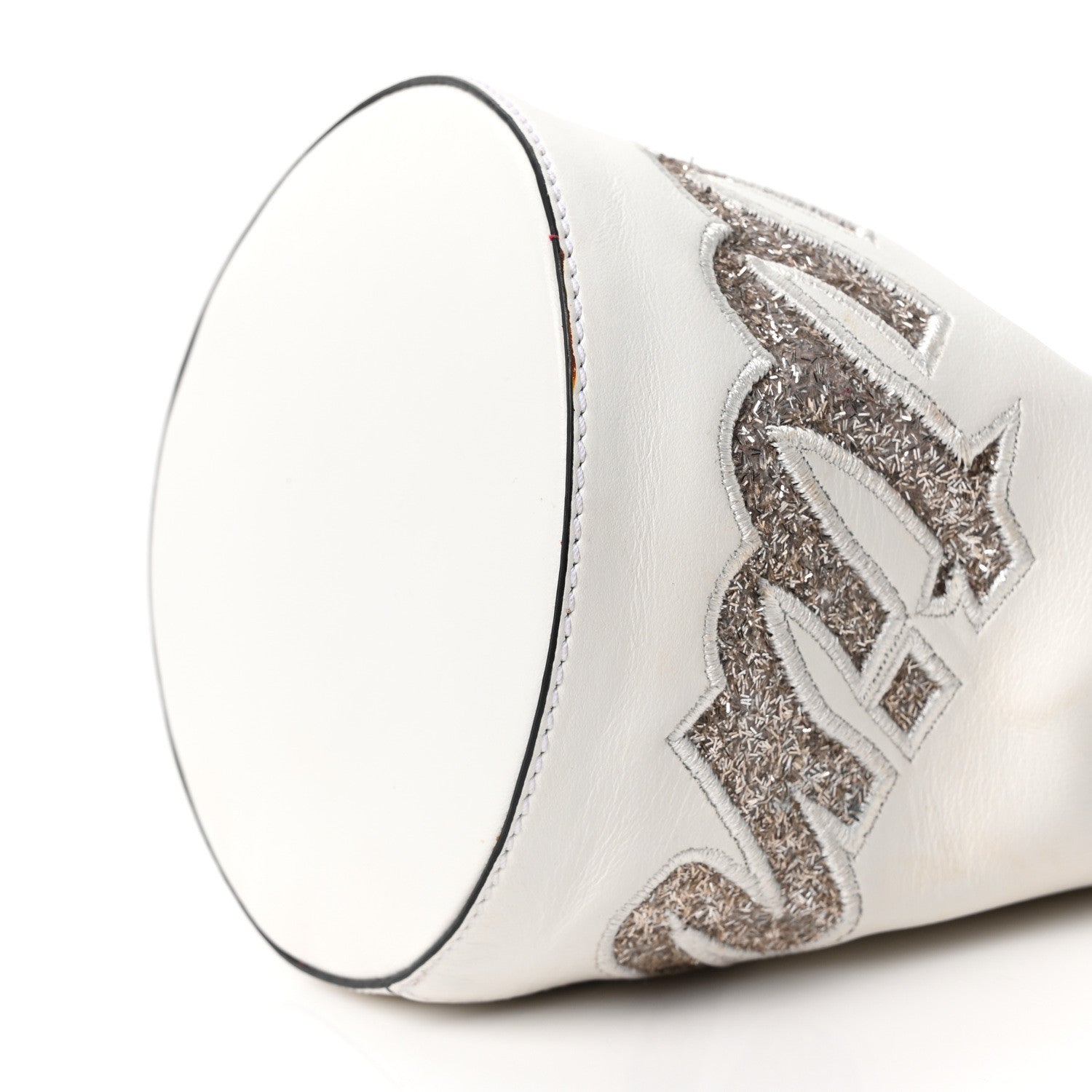 Christian Louboutin Calfskin Marie Jane Bucket White 9 of 9