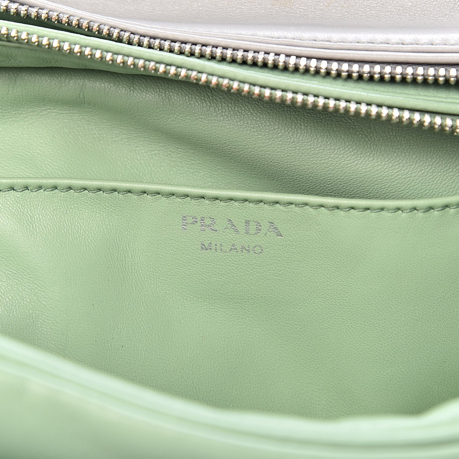 Prada Soft Calf Medium Inside Tote Granito Acquamarina 6 of 12