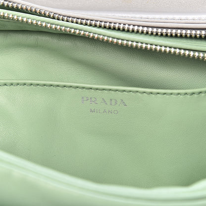 Prada Soft Calf Medium Inside Tote Granito Acquamarina 6 of 12