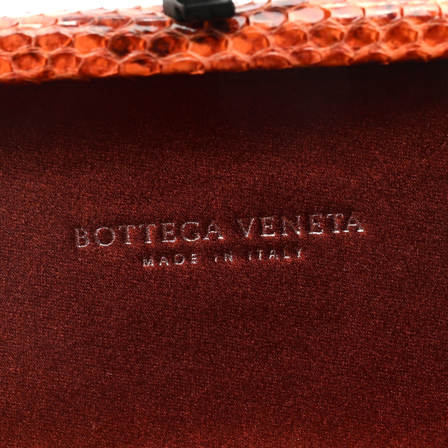 Bottega Veneta Satin Intreccio Impero Ayers Knot Clutch Orange 6 of 8