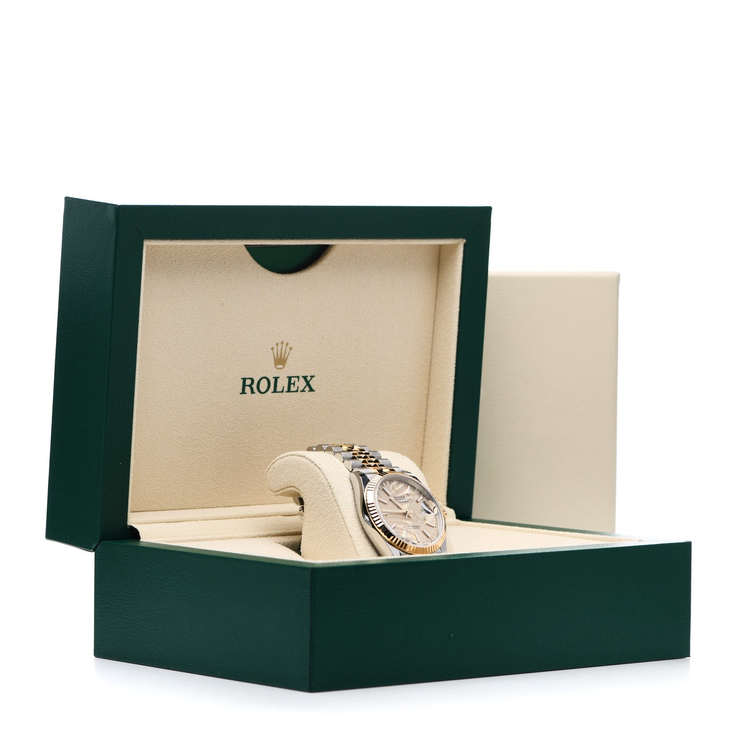 Rolex Stainless Steel 18K Yellow Gold 36mm Oyster Perpetual Datejust Watch Golden Palm 126233 5 of 5