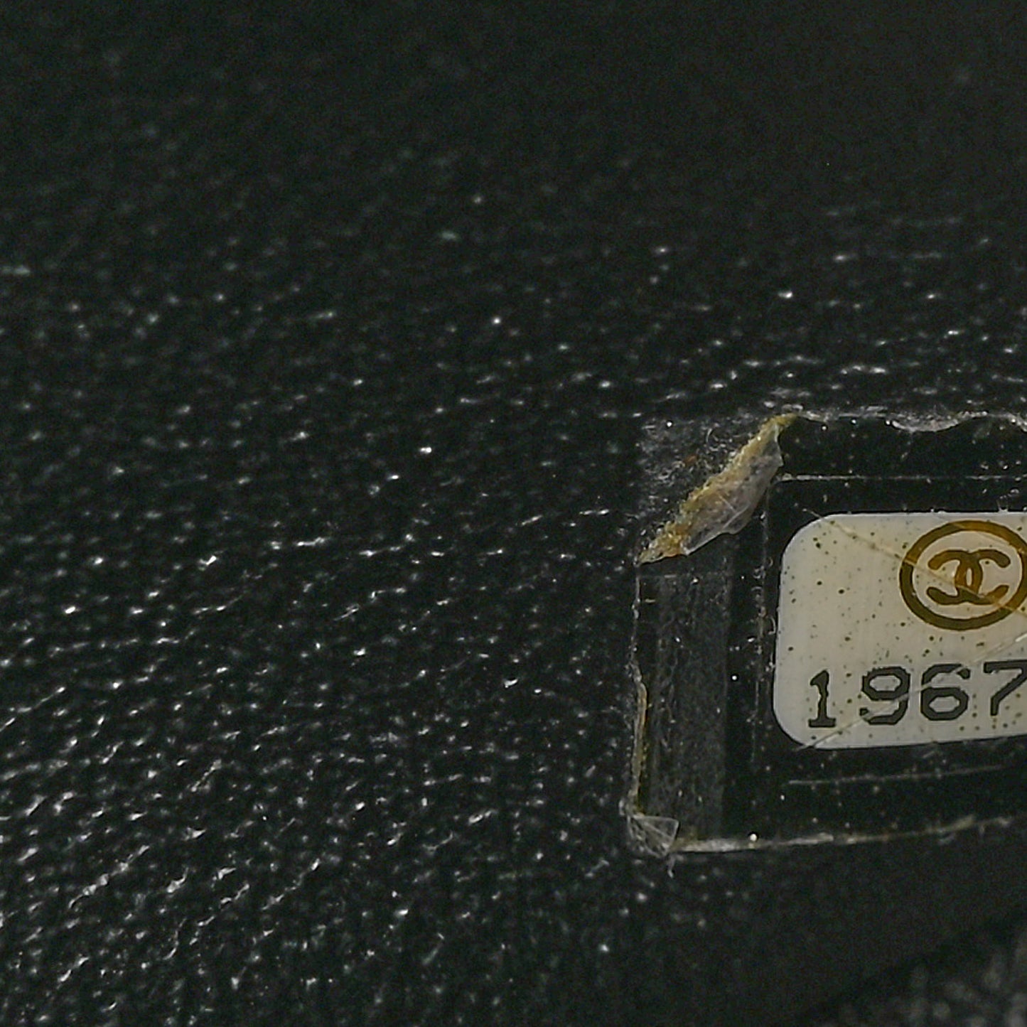 Patent Quilted Jumbo Double Flap Black