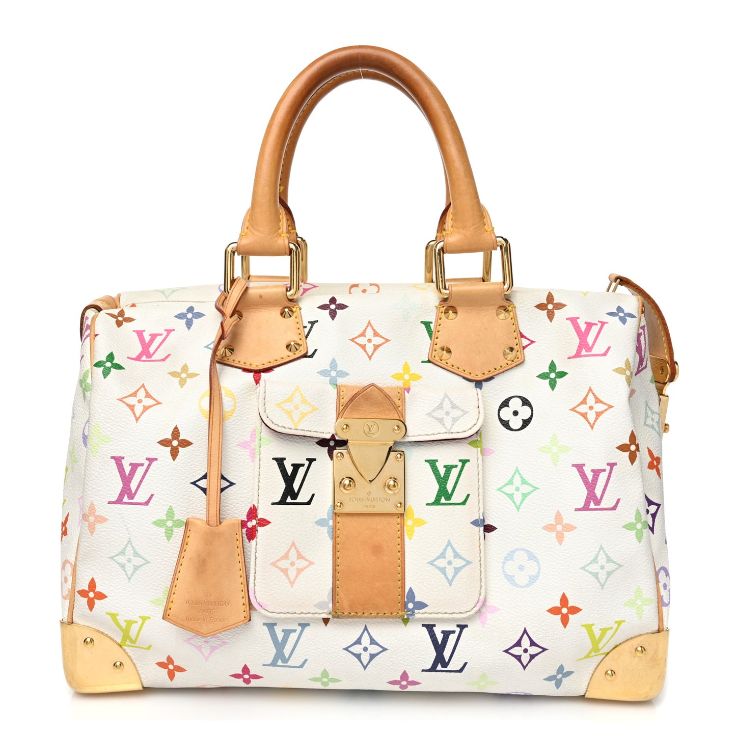 Monogram Multicolor Speedy 30 White
