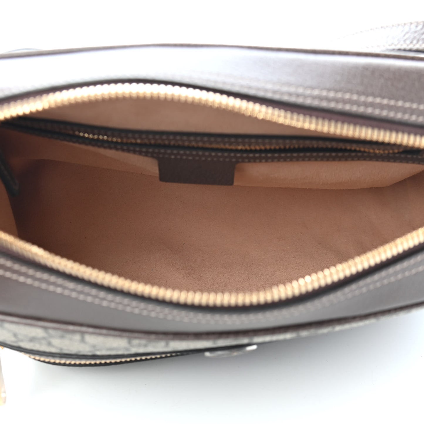 GG Supreme Monogram Web Small Ophidia Shoulder Bag Brown