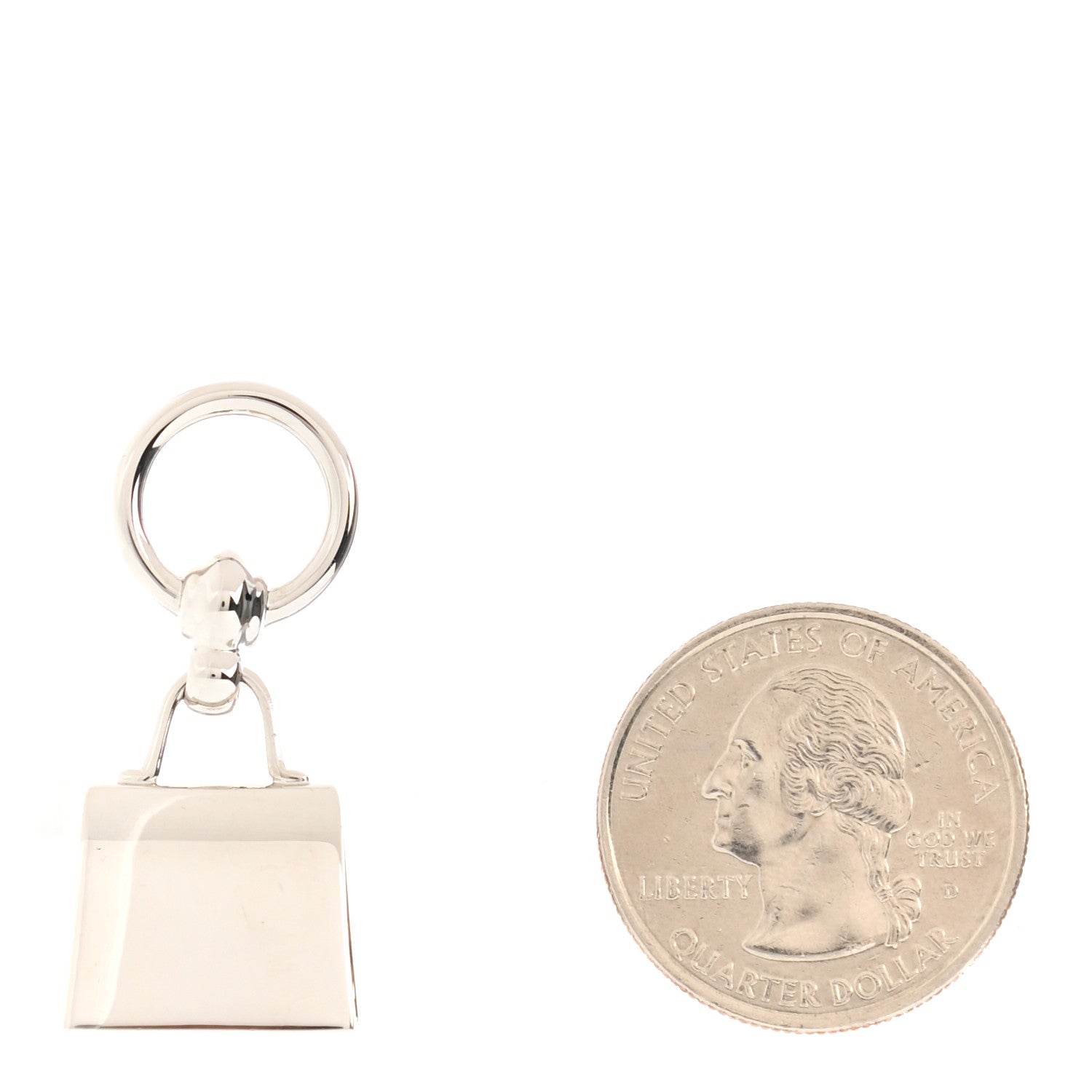 Hermes Palladium Mini Kelly Twilly Ring 2 of 4