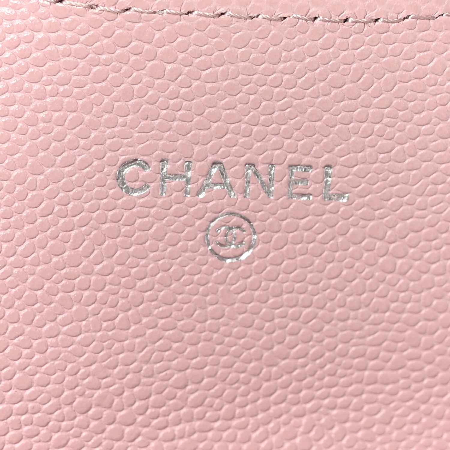 Chanel Caviar Quilted Flap Card Holder Wallet Light Pink 6 of 10