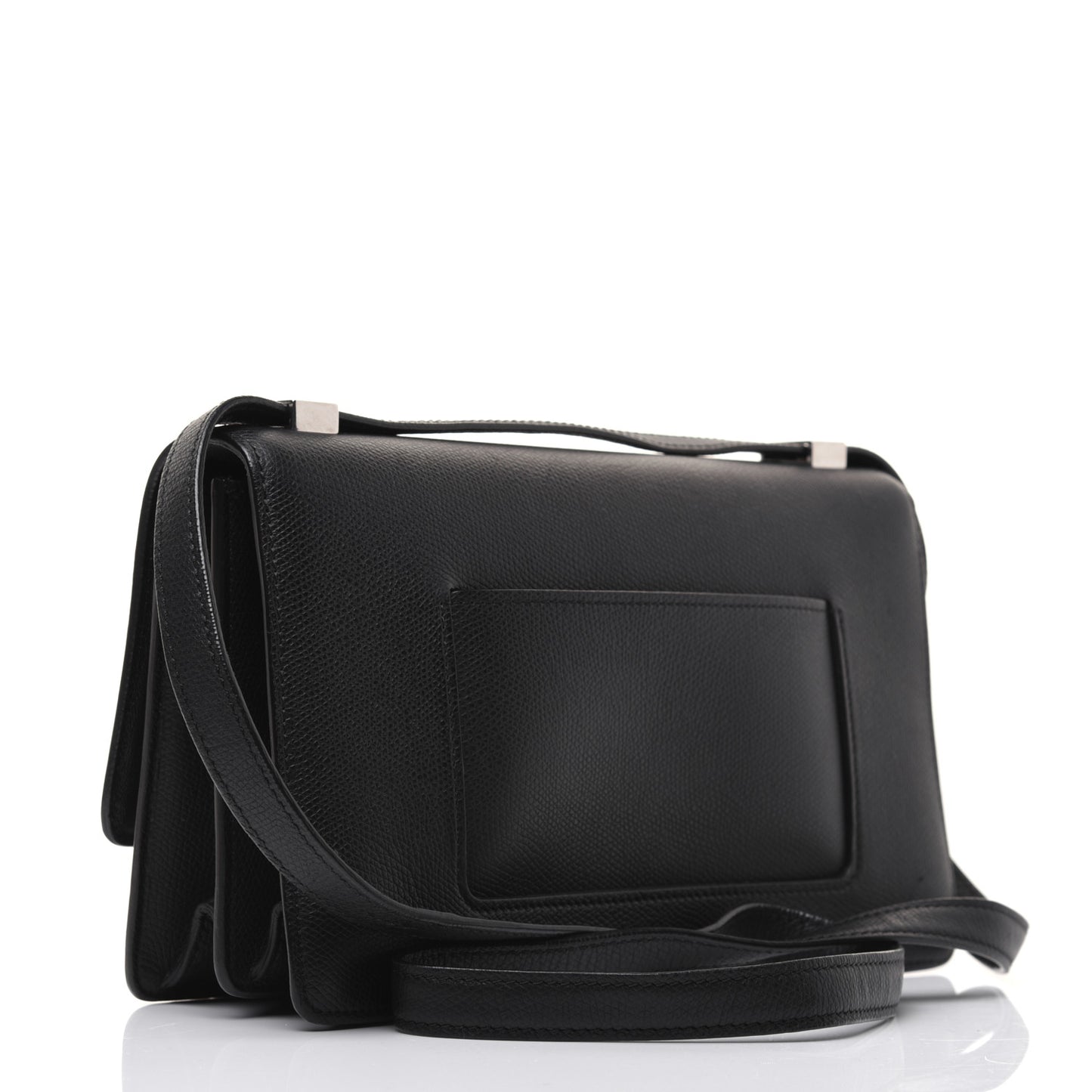 Baby Grained Calfskin Small Case Flap Black