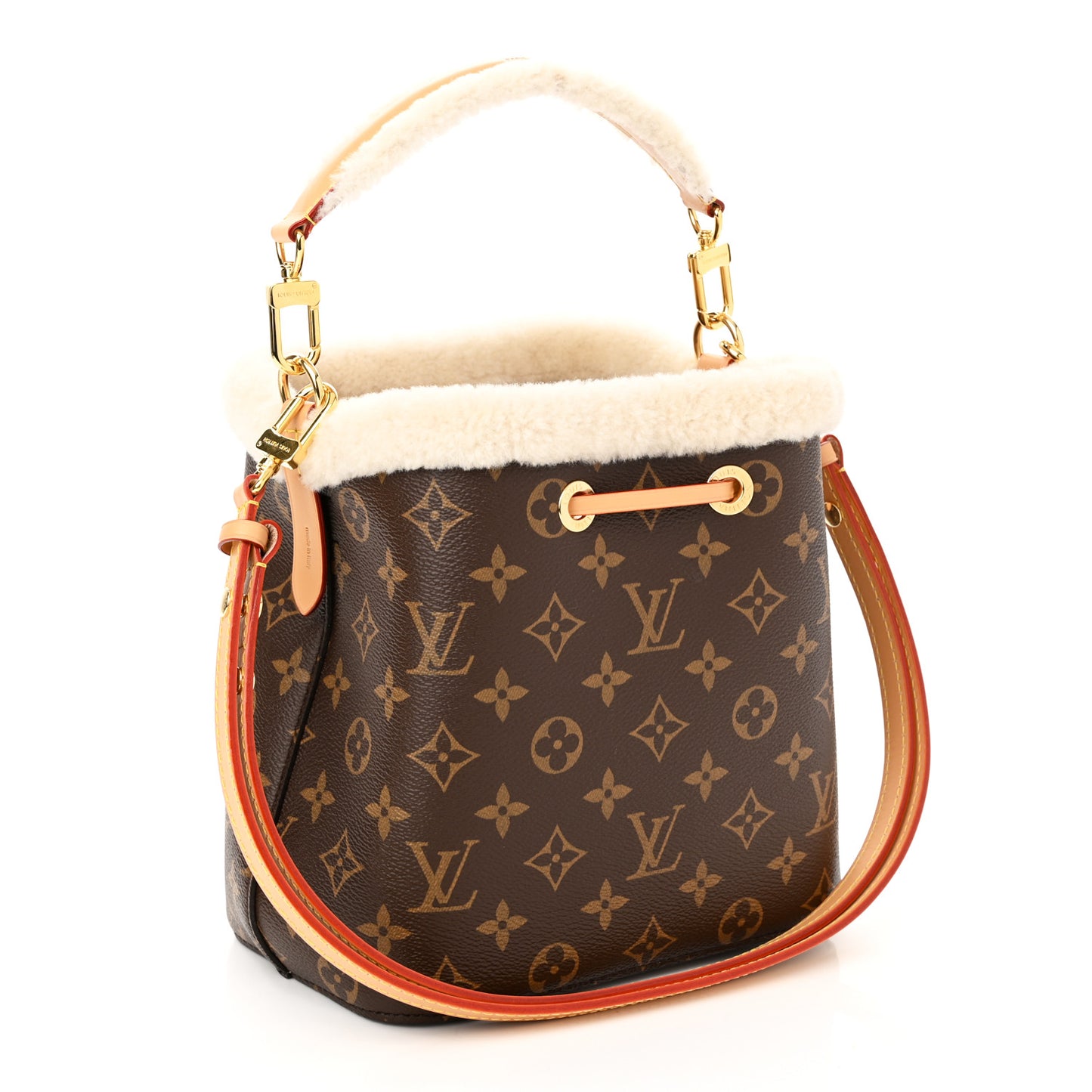 Monogram Shearling Cozygram Neonoe BB