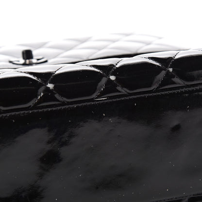 Chanel Patent Quilted Jumbo Kelly Flap Black 14 of 15