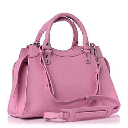 Balenciaga Smooth Calfskin Neo Classic Silver Hardware S City Candy Pink 3 of 10