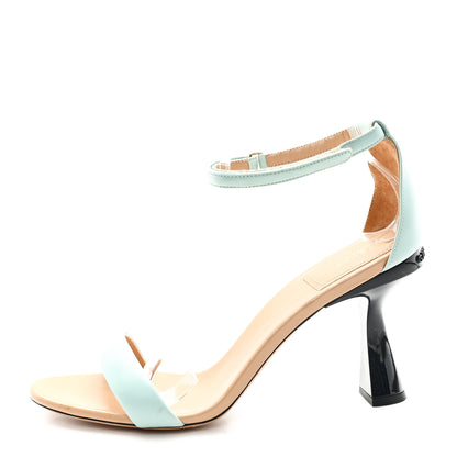 Givenchy Goatskin Carene Two Toned Sandals 40 Acqua Marine 1 of 11