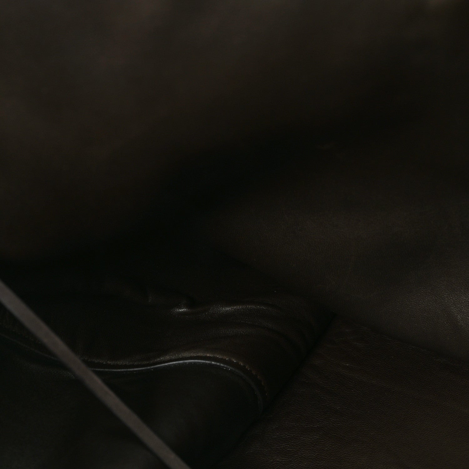 The Row Polished Saddle Calfskin Idaho XL Dark Brown 10 of 10