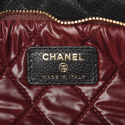 Chanel Caviar Quilted CC Beauty Clutch Black 7 of 8