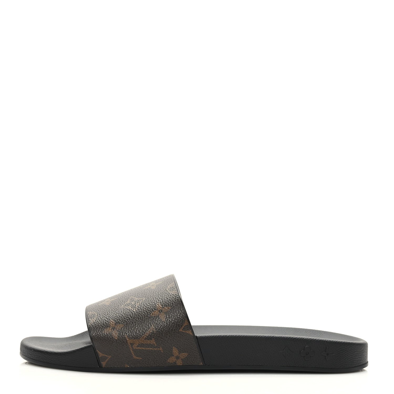 Louis Vuitton Rubber Monogram Mens Waterfront Mules 10 Macassar 1 of 7