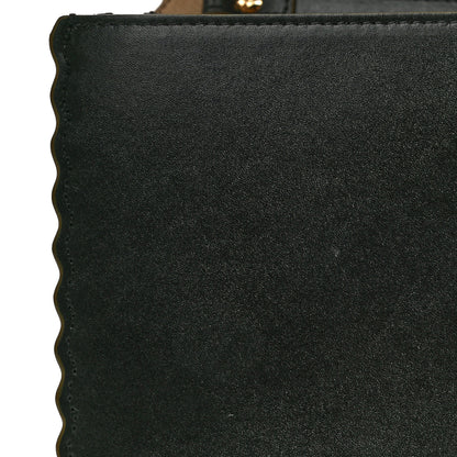 Fendi Vitello Liberty Scalloped Studded Kan I Shoulder Bag Black 14 of 15