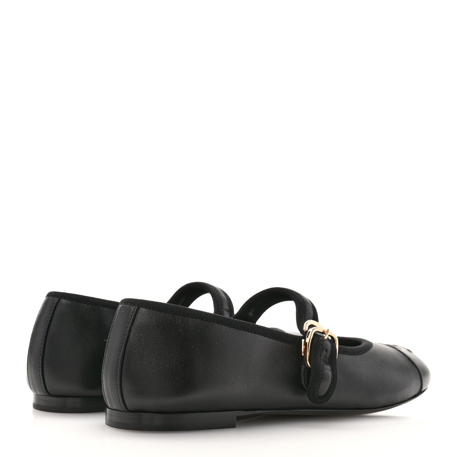 Chanel Lambskin Mary Jane Flats 37 Black 4 of 9