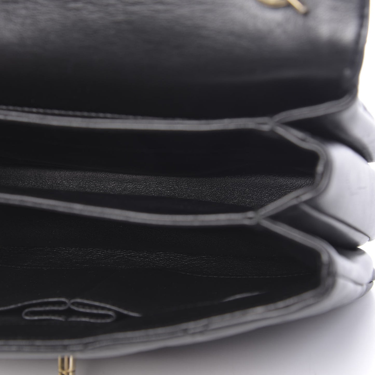 Lambskin Quilted Small Trendy CC Dual Handle Flap Bag Black