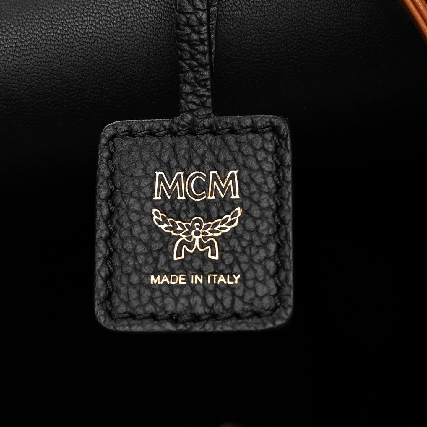 Goatskin Medium Milano Drawstring Bag Black