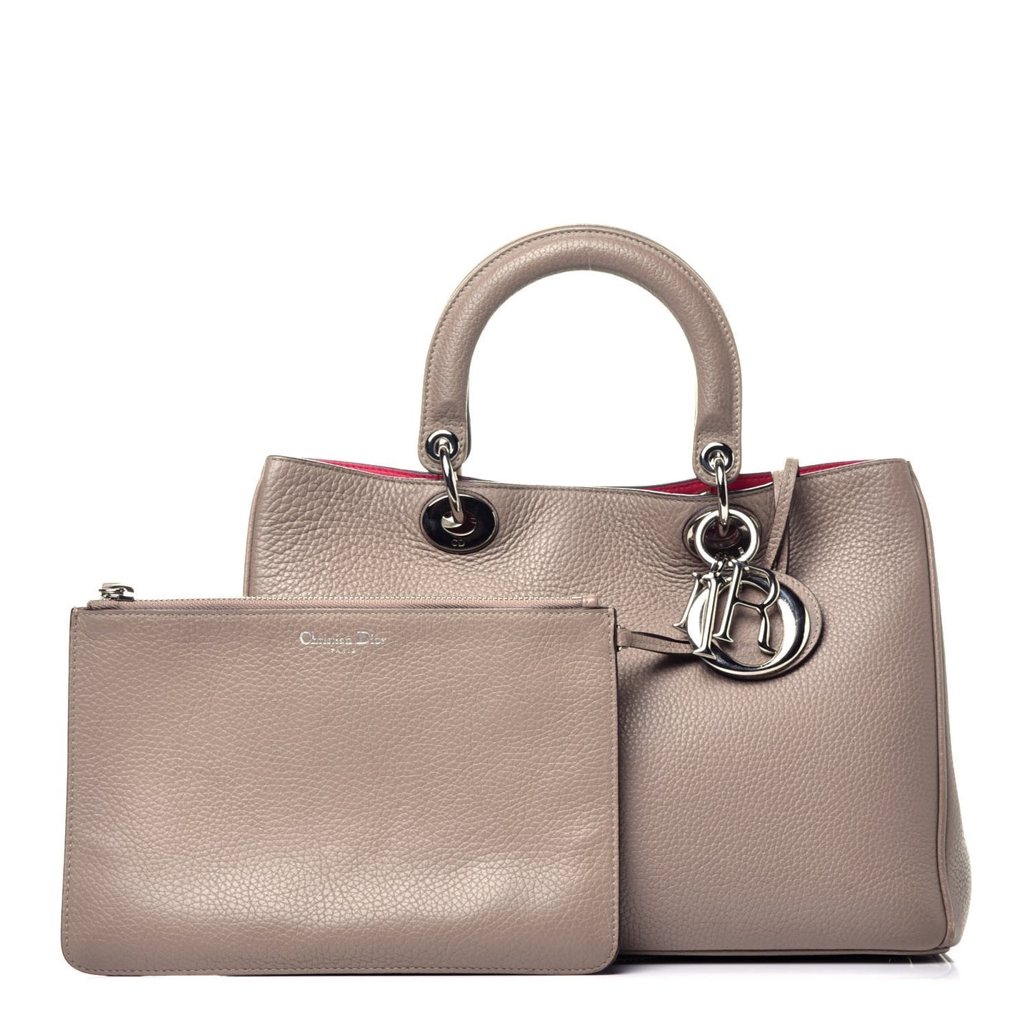 Bullcalf Medium Diorissimo Tote Beige