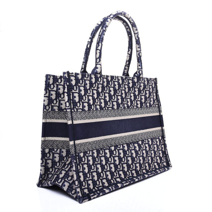 Christian Dior Oblique Medium Book Tote Blue Multicolor 3 of 9
