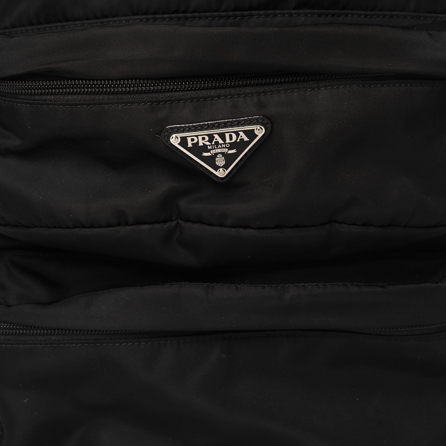 Prada Nylon Montagna Saffiano Day Backpack Black 7 of 9