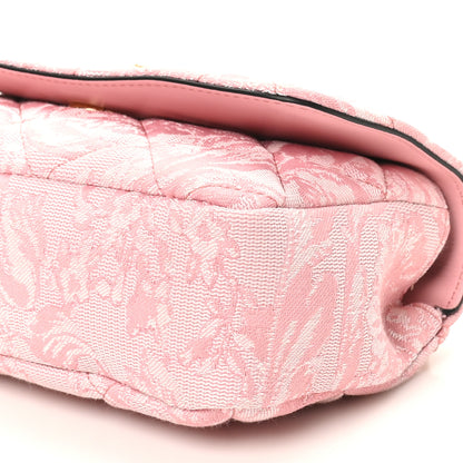 Versace Baroque Jacquard Quilted Small Medusa Shoulder Bag Baby Pink 9 of 9