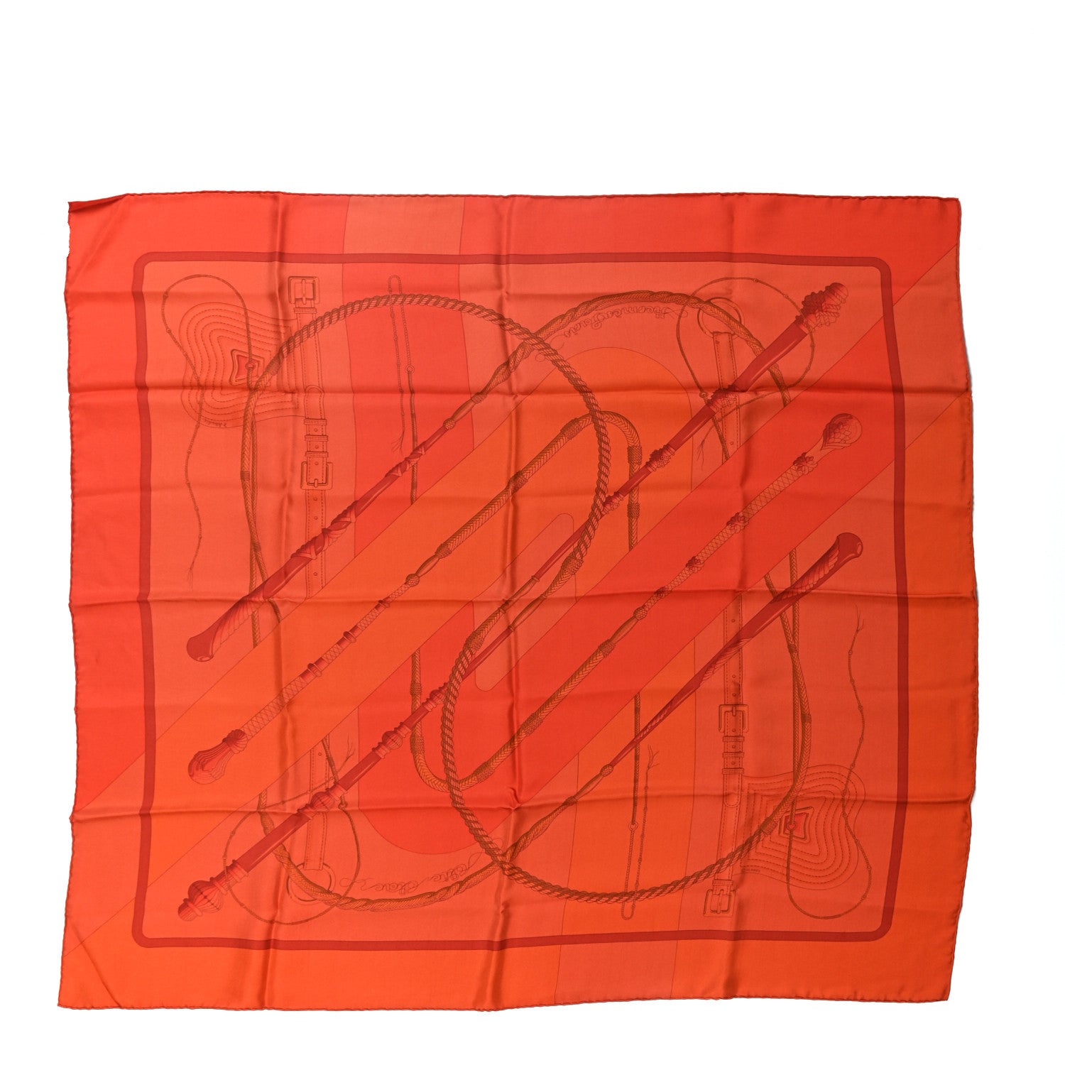 Hermes Silk Dip Dye Clic Clac A Pois Scarf 90 1 of 5