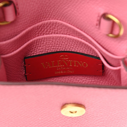Valentino Garavani Grainy Calfskin Mini VSling Shoulder Bag Flamingo Pink 6 of 12