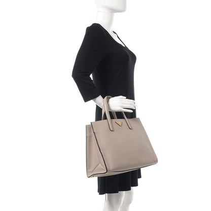 Prada Saffiano Soft Tote Pomice 2 of 13