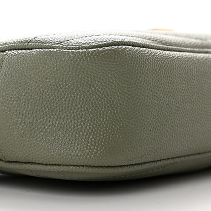 Saint Laurent Grain De Poudre Matelasse Monogram Mini Lou Camera Bag Light Sage 9 of 11