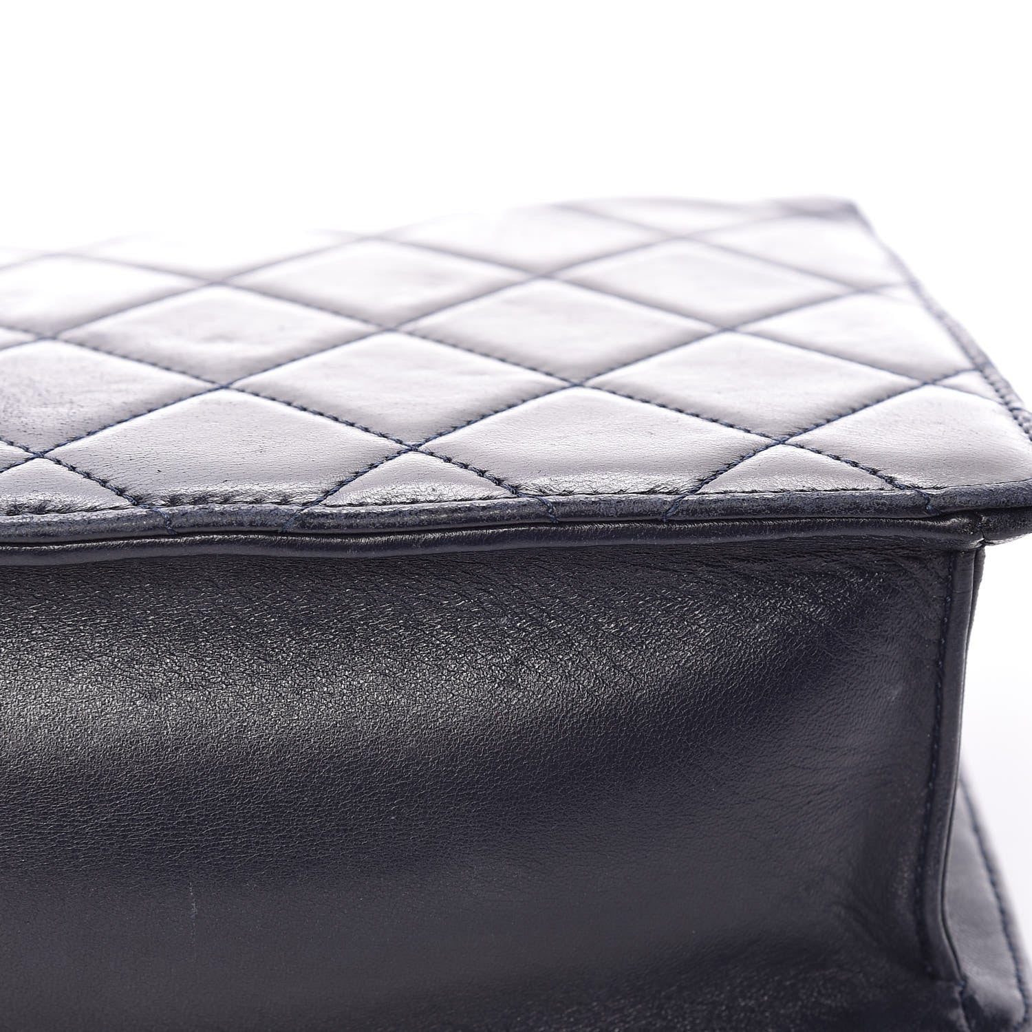 Chanel Lambskin Quilted Medium Golden Class Flap Marine 13 of 16