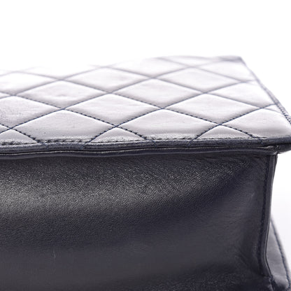 Chanel Lambskin Quilted Medium Golden Class Flap Marine 13 of 16