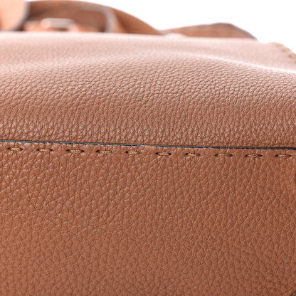 Fendi Cuoio Romano Selleria Bi-Color Medium Peekaboo Iconic Satchel Mou Deserto 14 of 14