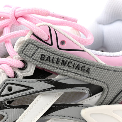 Balenciaga Rubber Mesh Tri-Color Womens Track.2 Open Sneakers 37 Pink Grey White 6 of 9