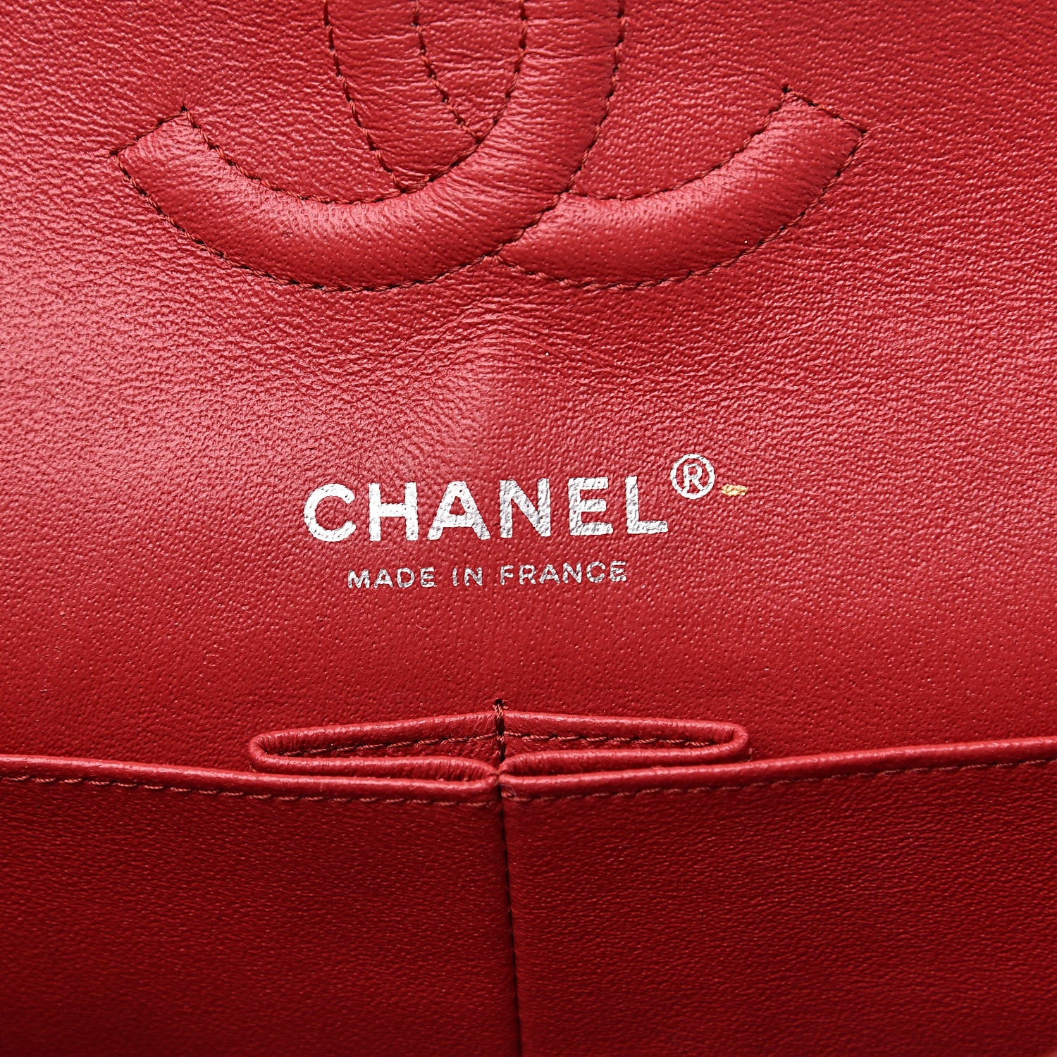 Chanel Tweed Quilted Medium Double Flap Dark Red 6 of 12