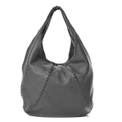 Bottega Veneta Cervo Deerskin Large Hobo Light Grey 1 of 10